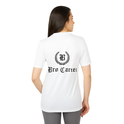 Bro Cartel Unisex Sport T-shirt by adidas x White