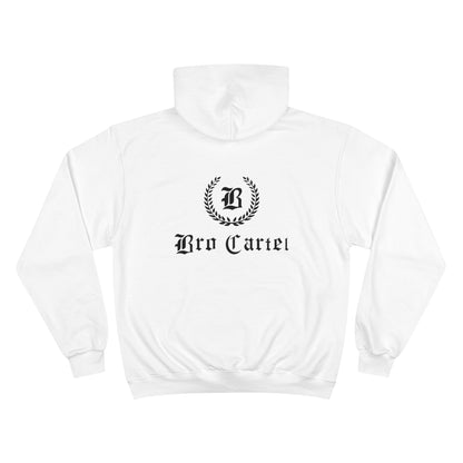 Bro Cartel Premium Unisex x Champion Hoodie x White