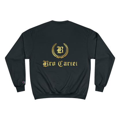 Bro Cartel x Champion Unisex Essential Crewneck Sweatshirt x Black