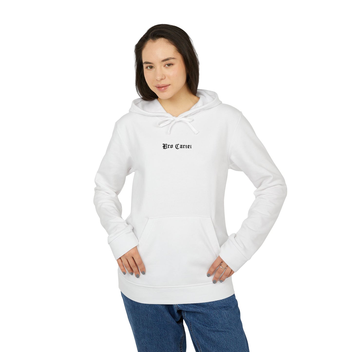 Bro Cartel Premium Unisex Fleece Hoodie by adidas | Ultimate Comfort & Style x white