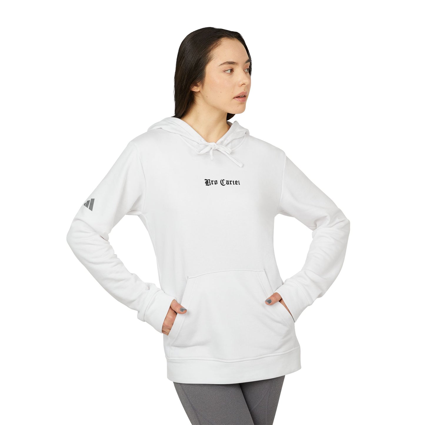 Bro Cartel Premium Unisex Fleece Hoodie by adidas | Ultimate Comfort & Style x white