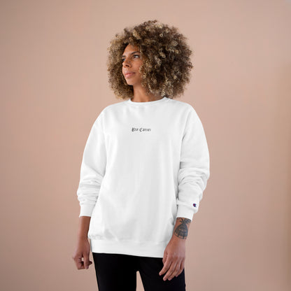 Bro Cartel x Champion Unisex Essential Crewneck Sweatshirt x White