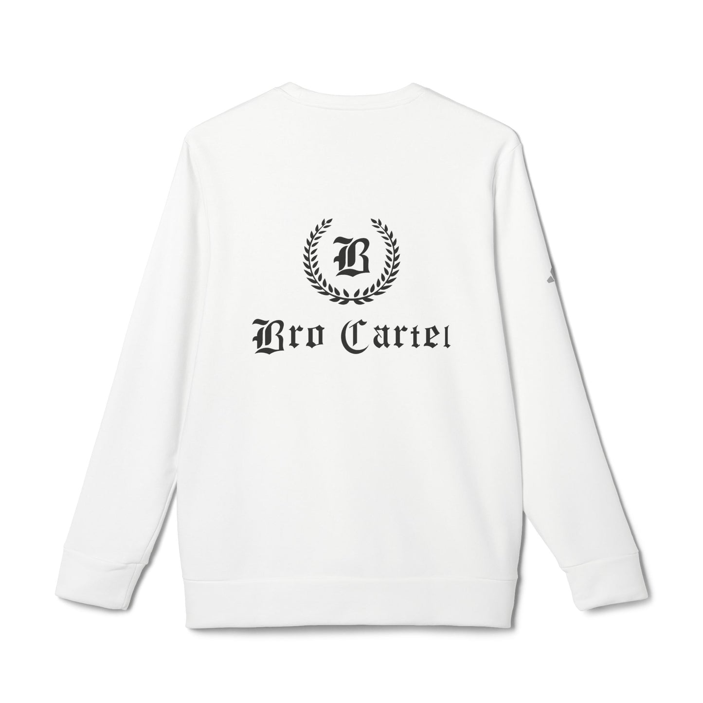 Bro Cartel x adidas Unisex Essential Fleece Crewneck Sweatshirt x White