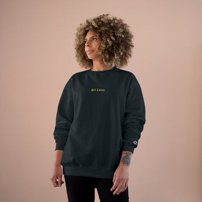 Bro Cartel x Champion Unisex Essential Crewneck Sweatshirt x Black